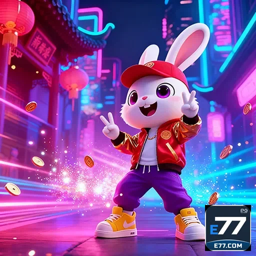 Imagem de um jogador acessando o cassino e77, confiando na segurança da plataforma.